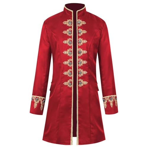 Herren Gothic Steampunk Vintage Jacke Mittelalter Viktorianischen Uniform Karneval Fasching Halloween Cosplay Kostüm Mantel Mode Steampunk Retro Langarm Trenchcoat Herren Gothic Steampunk Vintage Jacke Mittelalter Viktorianischen Uniform Karneval Fasching Halloween Cosplay Kostüm Mantel Mode Steampunk Retro Langarm Trenchcoat von HAOLEI