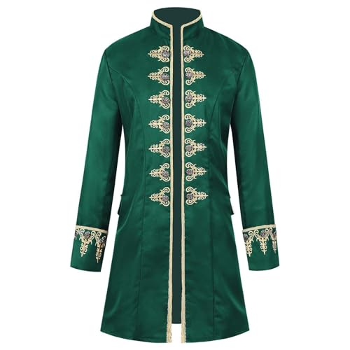 Herren Gothic Steampunk Vintage Jacke Mittelalter Viktorianischen Uniform Karneval Fasching Halloween Cosplay Kostüm Mantel Mode Steampunk Retro Langarm Trenchcoat Herren Gothic Steampunk Vintage Jacke Mittelalter Viktorianischen Uniform Karneval Fasching Halloween Cosplay Kostüm Mantel Mode Steampunk Retro Langarm Trenchcoat von HAOLEI