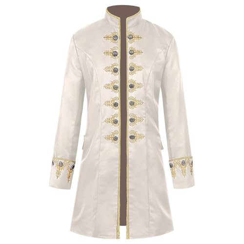 Herren Gothic Steampunk Vintage Jacke Mittelalter Viktorianischen Uniform Karneval Fasching Halloween Cosplay Kostüm Mantel Mode Steampunk Retro Langarm Trenchcoat Herren Gothic Steampunk Vintage Jacke Mittelalter Viktorianischen Uniform Karneval Fasching Halloween Cosplay Kostüm Mantel Mode Steampunk Retro Langarm Trenchcoat von HAOLEI
