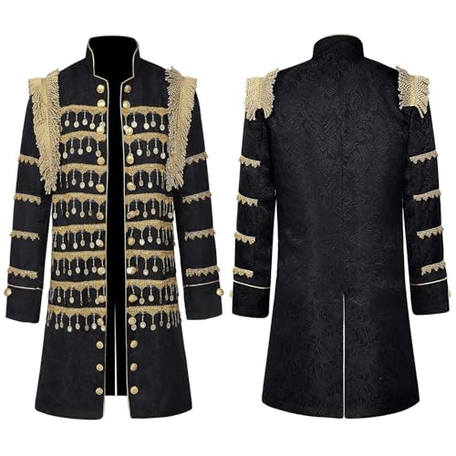 Herren Steampunk Jacke Gothic Vintage Mantel Mittelalter Renaissance Jacke Fasching Kostüm Cosplay Halloween Party Mantel Mode Steampunk Retro Langarm Trenchcoat Herren Steampunk Jacke Gothic Vintage Mantel Mittelalter Renaissance Jacke Fasching Kostüm Cosplay Halloween Party Mantel Mode Steampunk Retro Langarm Trenchcoat von HAOLEI