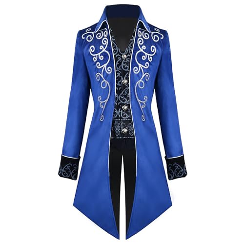 Herren Steampunk Mantel Vintage Viktorianischen Gothic Frack Mittelalter Renaissance Jacke Cosplay Halloween Kostüm Frack Steampunk Retro Frack Revers Gericht Kleidung Mantel Herren Steampunk Mantel Vintage Viktorianischen Gothic Frack Mittelalter Renaissance Jacke Cosplay Halloween Kostüm Frack Steampunk Retro Frack Revers Gericht Kleidung Mantel von HAOLEI