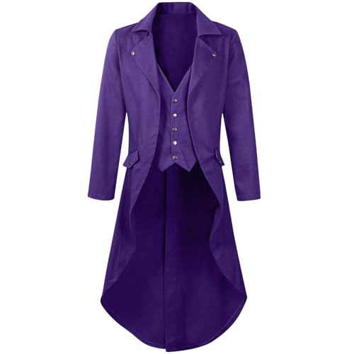 Mittelalterliche Männer Vintage Jacke Retro Gothic Viktorianische Mantel Silvesterparty Kostüm Steampunk Frack Uniform Performance Reversjacke Halloween Mittelalter Kostüme Mittelalterliche Männer Vintage Jacke Retro Gothic Viktorianische Mantel Silvesterparty Kostüm Steampunk Frack Uniform Performance Reversjacke Halloween Mittelalter Kostüme von HAOLEI
