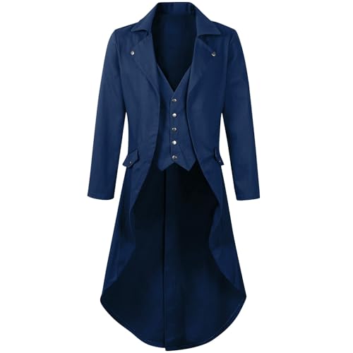 Mittelalterliche Männer Vintage Jacke Retro Gothic Viktorianische Mantel Silvesterparty Kostüm Steampunk Frack Uniform Performance Reversjacke Halloween Mittelalter Kostüme Mittelalterliche Männer Vintage Jacke Retro Gothic Viktorianische Mantel Silvesterparty Kostüm Steampunk Frack Uniform Performance Reversjacke Halloween Mittelalter Kostüme von HAOLEI