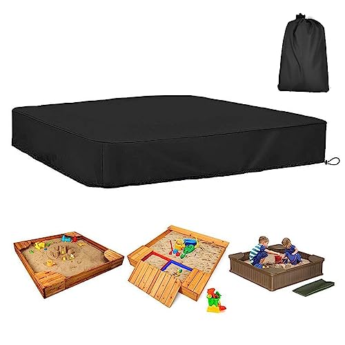 HAOMEEDUO Sandkastenabdeckungen Sandkasten Abdeckung Abdeckplane Wasserdicht 210D Oxford-Stoff Sandkastenplane Sandkasten Abdeckplane mit Kordelzug Aufbewahrungstasche für Sandkaste(155*155cm,Schwarz) HAOMEEDUO Sandkastenabdeckungen Sandkasten Abdeckung Abdeckplane Wasserdicht 210D Oxford-Stoff Sandkastenplane Sandkasten Abdeckplane mit Kordelzug Aufbewahrungstasche für Sandkaste(155*155cm,Schwarz) von HAOMEEDUO
