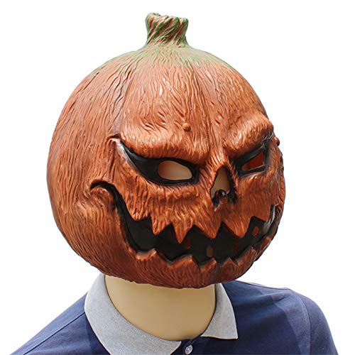 HAORONG Deluxe-Halloween-Kostüm, Party, Latex-Kürbis-Kopf-Maske. von HAORONG