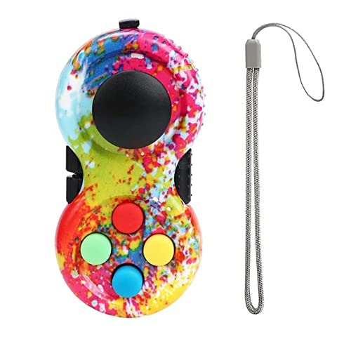 HAOSHICS Tragbarer Fidget-Controller - Klassisches Retro-Spielgerät Mit 8 Funktionen für Jugendliche Zur Stressabbau und Angstlinderung (Graffiti) von HAOSHICS