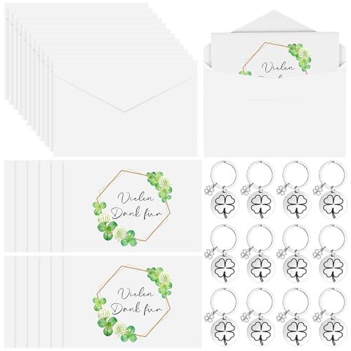 12 Sets Danke Geschenke Kleinigkeit Abschiedsgeschenke für Kollegen Dankeschön Inspirierende Schlüsselanhänger Dankeskarten mit Umschlägen Dankesgeschenke für kollegen Lehrer Jobwechsel Ruhestand von HAOWANWW
