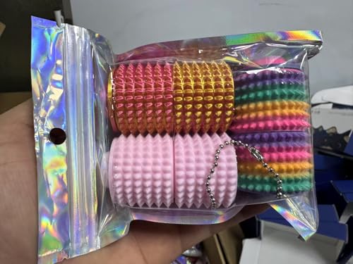 3 Stücke Little Ouchies Fidget Toy, Stacheliges Sensorik Spielzeug für Erwachsene, Tragbares ADHS Spielzeug zur Stressabbau Angst, Fidget Roller Keychain, EIN Geschenk der Neuheit 3 Stücke Little Ouchies Fidget Toy, Stacheliges Sensorik Spielzeug für Erwachsene, Tragbares ADHS Spielzeug zur Stressabbau Angst, Fidget Roller Keychain, EIN Geschenk der Neuheit von HAOYEGUOJI