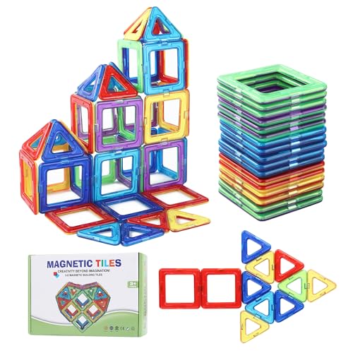 HAOYULUO Magnetische Bausteine 40 Teile, Magnet Spielzeug Kinder ab 3 4 5 6 7 8 Jahre Junge Mädchen, Magnetische Bausteine Teile Kinder Spaß Puzzle Block Spielzeug. von HAOYULUO