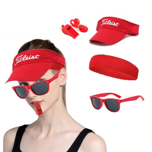 4 Stück Sonnencreme Hüte Verkleidung Zubehör für Erwachsene Männer Frauen Rettungsschwimmer Kostüm Set von HAOYUNLAI
