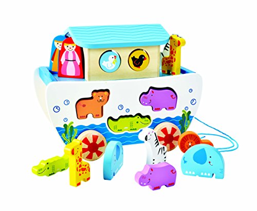 Hape E8049 - Nachzieh-Arche, Holzspielzeug von Hape