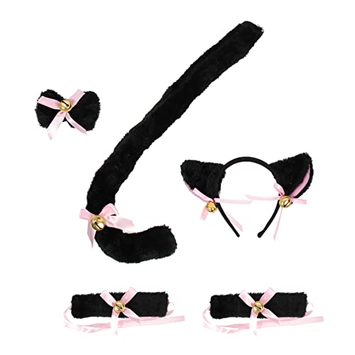 HAPINARY 1 Satz Faux Tierohren Haarreif mit Katzen Armbändern und Fliege für Halloween Cosplay Zubehör Teiliges für Kinderkostüme und Tierdarstellungen HAPINARY 1 Satz Faux Tierohren Haarreif mit Katzen Armbändern und Fliege für Halloween Cosplay Zubehör Teiliges für Kinderkostüme und Tierdarstellungen von HAPINARY