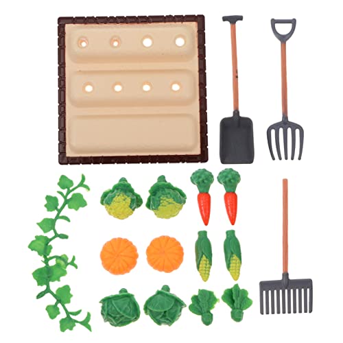 HAPINARY 1 Satz Miniatur Bauernhof Werkzeugset Teiliges Set mit Gemüsefeld Szene Outdoor Dekoration für Puppenhäuser und Gartenlandschaften Wetterfest und Langlebig HAPINARY 1 Satz Miniatur Bauernhof Werkzeugset Teiliges Set mit Gemüsefeld Szene Outdoor Dekoration für Puppenhäuser und Gartenlandschaften Wetterfest und Langlebig von HAPINARY
