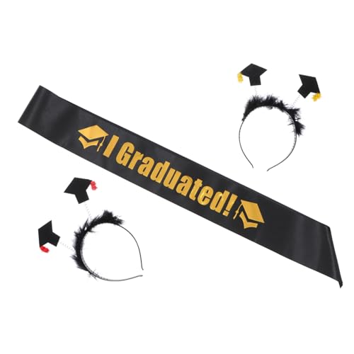 HAPINARY 1 Satz Teiliges Doktorhut Haarreif und Schulterband Kostümzubehör für Graduierung Sash und Farbigen Ball Haarreifen für Unvergessliche Erinnerungen HAPINARY 1 Satz Teiliges Doktorhut Haarreif und Schulterband Kostümzubehör für Graduierung Sash und Farbigen Ball Haarreifen für Unvergessliche Erinnerungen von HAPINARY