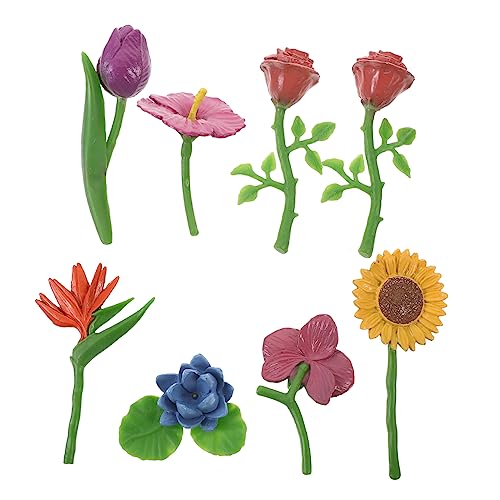 HAPINARY 1 Set Simulierte Blumen Handmodell Set Künstliche Blume Statische Landschaft Modell Blumenschmuck Miniaturblumen Künstliche Pflanzen Landschaft Blumendekoration Simulierte von HAPINARY