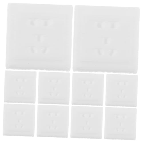 HAPINARY 10 Sätze Mini Schalter Steckdosen DIY Dollhouse Accessoires für Bastelfans Stabiles Material Einfache Montage ohne Kleber Kreative Gestaltungsmöglichkeiten von HAPINARY