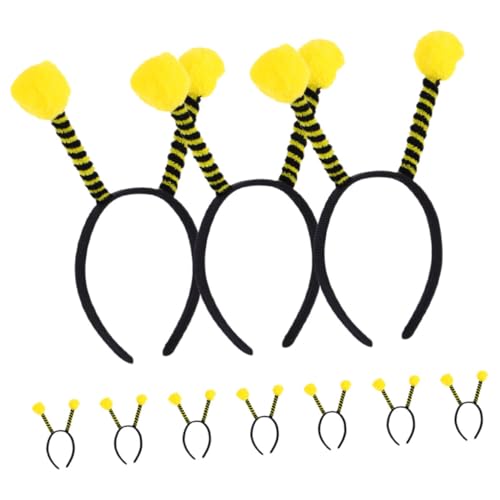 HAPINARY 10 Stück Teiliges Bienen Antenne Haarreif Leichtes Langlebiges Stirnband mit Insektenohren für Damen und Mädchen Bequem und Sicher für Karneval Halloween Party und Alltag von HAPINARY