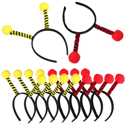 HAPINARY 10 Stück Teiliges Bienen Antennen Haarreif Leichte Bequeme Kopfbedeckung Robustes Stirnband für Erwachsene und Niedliches Kostüm Accessoire für Party und Karneval HAPINARY 10 Stück Teiliges Bienen Antennen Haarreif Leichte Bequeme Kopfbedeckung Robustes Stirnband für Erwachsene und Niedliches Kostüm Accessoire für Party und Karneval von HAPINARY