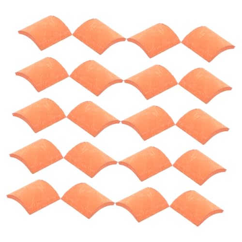 HAPINARY 100 Stück Miniatur Dachziegel Detailgetreu Installieren Robustes Material Geeignet für Puppenhaus Micro Landschaft DIY Garten Dekoration von HAPINARY