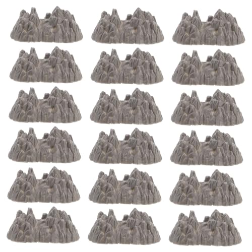 HAPINARY 100 Stück Miniatur Künstliche Felsen Kunststoff Simulation Steinmodell Für Micro Train Landschaft Sandtisch Dekoration DIY Bastelbedarf von HAPINARY
