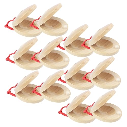 HAPINARY 12 Stck Teiliges Holz Kastagnetten für Kleines Percussion Instrument Glatte Oberfläche Sicher und Angenehm zu Greifen für Musikalische Früherziehung und Geschenkideen HAPINARY 12 Stck Teiliges Holz Kastagnetten für Kleines Percussion Instrument Glatte Oberfläche Sicher und Angenehm zu Greifen für Musikalische Früherziehung und Geschenkideen von HAPINARY