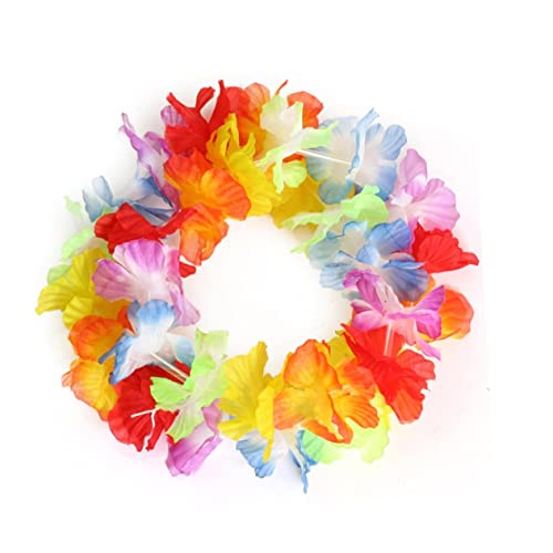 HAPINARY 12 Stück Teiliges Hawaii Blumen Kopfband Bunte Blüten Stirnbänder Kopfschmuck für Luau Strandparty Festival Leichte Langlebige und Komfortable Haarschmuck Dekoration von HAPINARY
