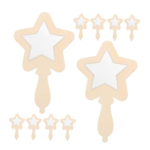 HAPINARY 12St Kleiner Holzspiegel Perlenschlammspiegel Minispiegel gewellter Tischrock Holzspiegel Handspiegel für Kleiner Handspiegel tragbarer Spiegel aus Holz hölzern Beige HAPINARY 12St Kleiner Holzspiegel Perlenschlammspiegel Minispiegel gewellter Tischrock Holzspiegel Handspiegel für Kleiner Handspiegel tragbarer Spiegel aus Holz hölzern Beige von HAPINARY