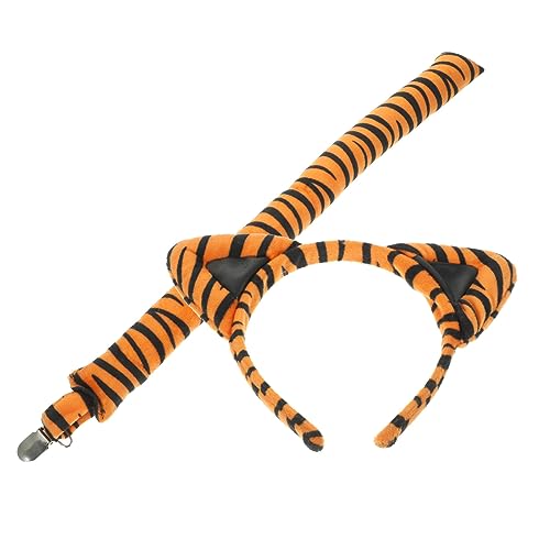 HAPINARY 1satz Tiger Ohren Haarreif Für Cosplay Tierkostüm Zubehör Für Partys Halloween Und Fotografie Leicht Und Bequem Tier-themen Kostüm Für Damen von HAPINARY