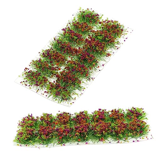 HAPINARY 2 Kisten Grasschuppen Kunstharz Feldgras Feldgras DIY Sandtisch DIY Basteln DIY Grasbüschel Kunstgrasbüschel Kunstbüschel Szenendekor Miniatur Grasbüschel Grasbüschel von HAPINARY