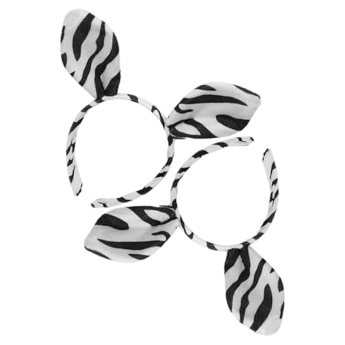 HAPINARY 2 STÜCK Verstellbares Zebraohren Haarreif Weiches Leichtes und Langlebiges Cosplay Stirnband für Mädchen und Frauen Komfortabler Kopfschmuck für Halloween und Party HAPINARY 2 STÜCK Verstellbares Zebraohren Haarreif Weiches Leichtes und Langlebiges Cosplay Stirnband für Mädchen und Frauen Komfortabler Kopfschmuck für Halloween und Party von HAPINARY