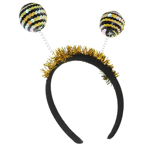 HAPINARY 2 Stück Halloween Haarreif Insekten Kopfschmuck mit und Biene Pailletten Karneval Party Stirnband für Erwachsene und Langlebig und Bequem HAPINARY 2 Stück Halloween Haarreif Insekten Kopfschmuck mit und Biene Pailletten Karneval Party Stirnband für Erwachsene und Langlebig und Bequem von HAPINARY