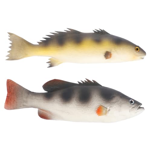 HAPINARY 2 Stück Künstliche Fische Simulation Tiermodell Fischfiguren Gefälschte Fischmodelle Kinderspielzeug Realistische Fischmodelle Simulation Tierfiguren Tiermodell Pu Fisch von HAPINARY