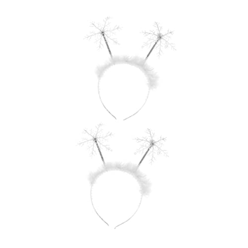 HAPINARY 2 Stück Schneeflocken Haarreif Weihnachts Kopfschmuck Party Haarschmuck mit Filigraner Schneeflocken Deko Elegantes Langlebiges Accessoire für Festliche Anlässe und Aufführungen HAPINARY 2 Stück Schneeflocken Haarreif Weihnachts Kopfschmuck Party Haarschmuck mit Filigraner Schneeflocken Deko Elegantes Langlebiges Accessoire für Festliche Anlässe und Aufführungen von HAPINARY