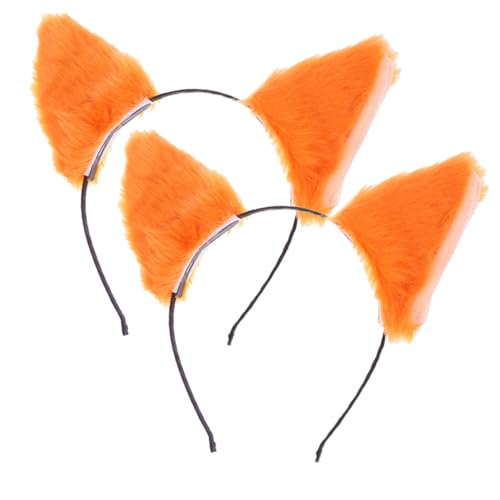 HAPINARY 2 Stück Teiliges Kuscheliges Katzenohren Stirnband Cosplay Kopfband für Damen und Leichtes Verformungsfreies Party Accessoire für Kostümfeste und Fotoshootings von HAPINARY
