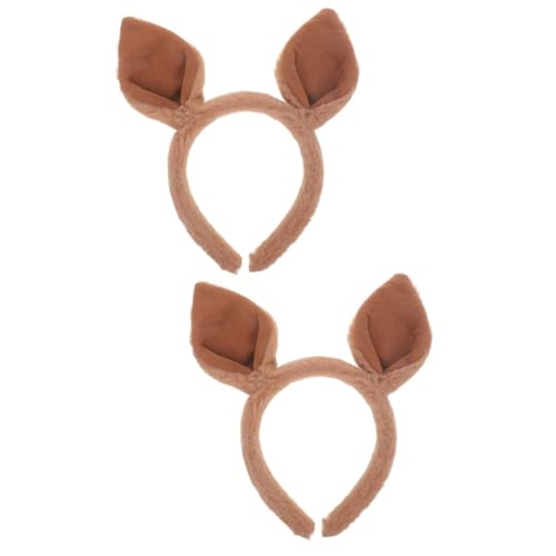 HAPINARY 2 Stück Tierohren Haarreifen für Cartoon Haarschmuck für Karneval Halloween und Partys Flexibles und Langlebiges Kopfband für Cosplay von HAPINARY
