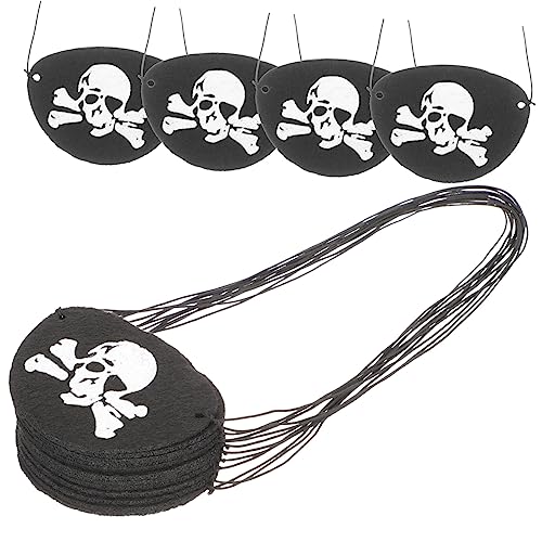 HAPINARY 24 Stück Teiliges Halloween Piraten Augenklappe aus Atmungsaktivem Filz mit Schädelmotiv Leicht und Komfortabel als Partydeko und Fotorequisit für Erwachsene HAPINARY 24 Stück Teiliges Halloween Piraten Augenklappe aus Atmungsaktivem Filz mit Schädelmotiv Leicht und Komfortabel als Partydeko und Fotorequisit für Erwachsene von HAPINARY