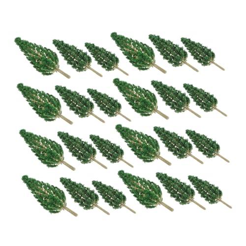 HAPINARY 24 Stück Teiliges Miniatur Modellbäume Realistische Landschaftsbäume in Höhe Langlebige Mini Deko Bäume für Architekturmodelle DIY Modellbau Detailreiche Mini Bäume von HAPINARY