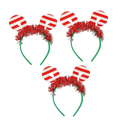 HAPINARY 3 Stück Teiliges Weihnachts Haarband mit Zuckerstangen Design Atmungsaktiv und Komfortabel Festliche Haarschmuck Deko für Junge Mädchen und Kostümpartys Einzigartige DIY Cosplay HAPINARY 3 Stück Teiliges Weihnachts Haarband mit Zuckerstangen Design Atmungsaktiv und Komfortabel Festliche Haarschmuck Deko für Junge Mädchen und Kostümpartys Einzigartige DIY Cosplay von HAPINARY