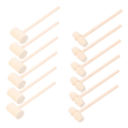 HAPINARY 30 Stück Teiliges Mini Holzklüpfel für Leichter Gelber Holzhammer Pädagogisches für Rhythmisches und Musikalische Früherziehung Nachhaltiges Holzmaterial Vielseitiges Lernspielzeug von HAPINARY