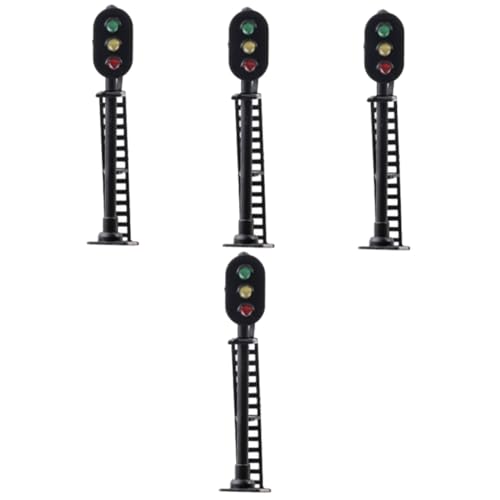 HAPINARY 4 Stück Modellbahn Lichter Signal Modelleisenbahn Geländer Modellbausätze Messgerät Zug Zug Fahren Zug-ampeln Ampelmodelle Modell Einer Straßenlaterne Bahngleis Metall HAPINARY 4 Stück Modellbahn Lichter Signal Modelleisenbahn Geländer Modellbausätze Messgerät Zug Zug Fahren Zug-ampeln Ampelmodelle Modell Einer Straßenlaterne Bahngleis Metall von HAPINARY