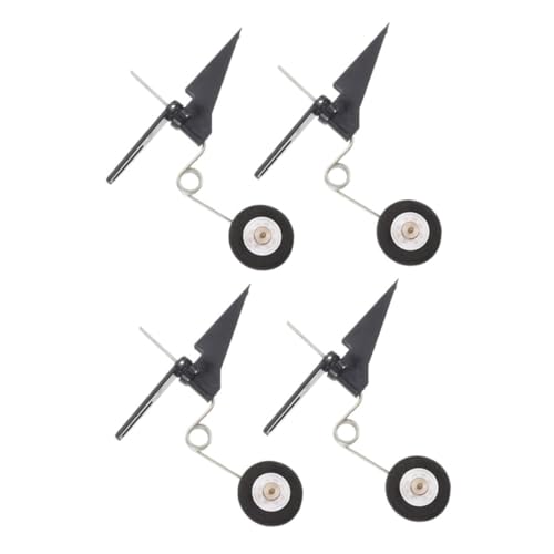 HAPINARY 4 Stück Teiliges Rc Flugzeug Landefahrwerk Präzise Tail Wheel Montage für Modellflugzeuge unter Klasse Langlebiges Untergestell für Stabile Landungen und Outdoor-Flug von HAPINARY