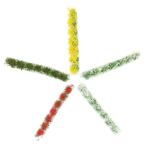 HAPINARY 5 Kisten Kunstrasen-Cluster Puppenhausminiaturen winziger Blütenbüschel Modelle gefälschte Blütentraube Miniatur statisches Landschaftsmodell künstlich Material Ornamente schmücken von HAPINARY