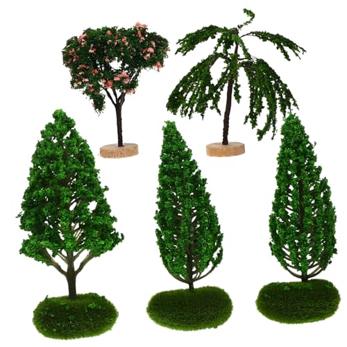 HAPINARY 5 Stück Miniatur Gartenmodell, Baum, Landschaftsbau, Mini Figur, Landschaftsbau, Baumfigur, Desktop Mini Figur, Lebendige Miniatur Pflanze, Dekorative Mini Figur, Dekorative HAPINARY 5 Stück Miniatur Gartenmodell, Baum, Landschaftsbau, Mini Figur, Landschaftsbau, Baumfigur, Desktop Mini Figur, Lebendige Miniatur Pflanze, Dekorative Mini Figur, Dekorative von HAPINARY