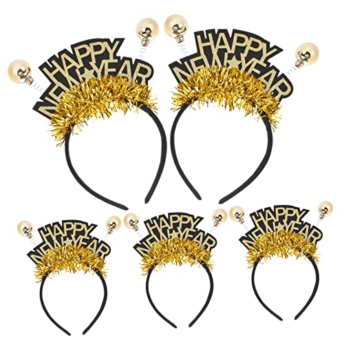 HAPINARY 5 Stück Neujahrs Stirnband, Zarter Neujahrs Kopfschmuck, Neujahrs Haarschmuck, Frohes Neues Jahr Haarband, Neujahrs Haarbänder, Neujahrs Kopfbedeckung, Neujahrs Party HAPINARY 5 Stück Neujahrs Stirnband, Zarter Neujahrs Kopfschmuck, Neujahrs Haarschmuck, Frohes Neues Jahr Haarband, Neujahrs Haarbänder, Neujahrs Kopfbedeckung, Neujahrs Party von HAPINARY