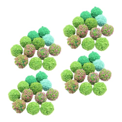 HAPINARY 50 Stück Teiliges Miniatur Blumenkugel Realistische Künstliche Pflanzen für Landschaftsmodelle Sandtisch Dekoration DIY Gartenlandschaft Puppenhaus von HAPINARY