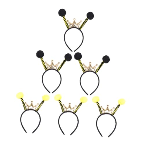 HAPINARY 6 Stück Einzigartige Teiliges Tier Antennen Haarreifen Kreativer Kopfschmuck für Halloween Weihnachtsfeier Kostümparty Wiederverwendbar und Langlebig von HAPINARY