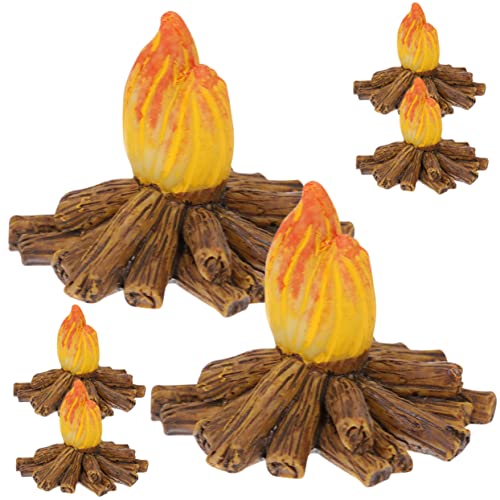 HAPINARY Miniatur-lagerfeuermodell Feuer 1:6 Maßstab Kunstharz Dekoration Requisiten Miniatur Modell Ornament Puppenmöbel von HAPINARY