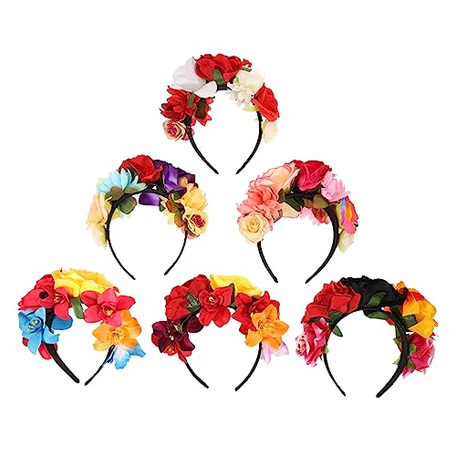 HAPINARY 6 Stück Retro Rosen Stirnband, Festliche Stirnbänder Für Frauen, Halloween Haar Accessoires, Haarbänder, Süße Stirnbänder, Haarband Für Party, Halloween, Kopfbedeckung, Mädchen, HAPINARY 6 Stück Retro Rosen Stirnband, Festliche Stirnbänder Für Frauen, Halloween Haar Accessoires, Haarbänder, Süße Stirnbänder, Haarband Für Party, Halloween, Kopfbedeckung, Mädchen, von HAPINARY