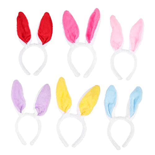HAPINARY 6 Stück Teiliges Hasenohren Haarband in Gelb Rot Blau und Weiche Bunny Cosplay Stirnbänder für Ostern Halloween Party und Karneval Bequemes Partyzubehör für Damen HAPINARY 6 Stück Teiliges Hasenohren Haarband in Gelb Rot Blau und Weiche Bunny Cosplay Stirnbänder für Ostern Halloween Party und Karneval Bequemes Partyzubehör für Damen von HAPINARY