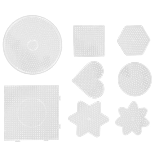 HAPINARY 8 Stück Bügelperlen Steckplatten Teiliges Stiftplatten für DIY Bastelprojekte Transparente Pegboards aus Robustem für Teenager und Kreative Handarbeiten HAPINARY 8 Stück Bügelperlen Steckplatten Teiliges Stiftplatten für DIY Bastelprojekte Transparente Pegboards aus Robustem für Teenager und Kreative Handarbeiten von HAPINARY